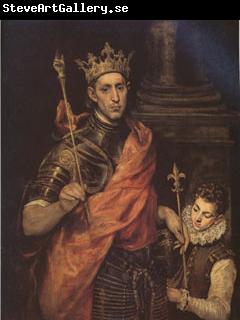 El Greco St Luis King of France with a Page (mk05)